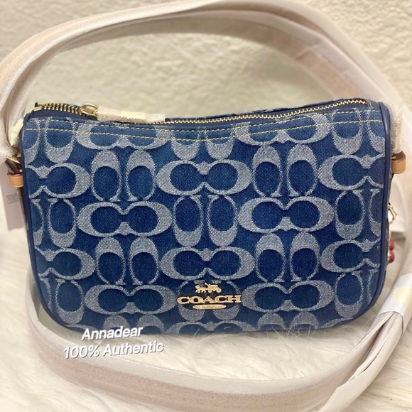 Coach Kailey Shoulder Bag In Signature Denim CY701 NWT